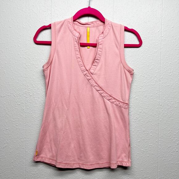 Lole Soft Girl Ruffle Kawaii Chic Coquette Preppy Romantic Womens Top Sz Small - Picture 1 of 13